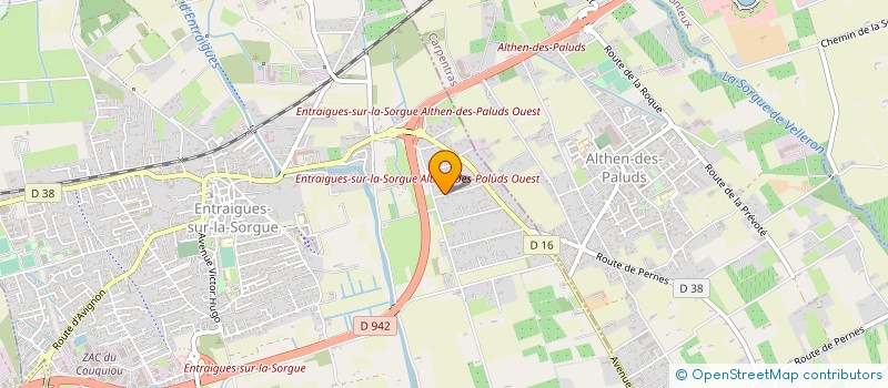 localisation de l'entreprise MADAME MARTINE SAUVAGET  ENTRAIGUES-SUR-LA-SORGUE