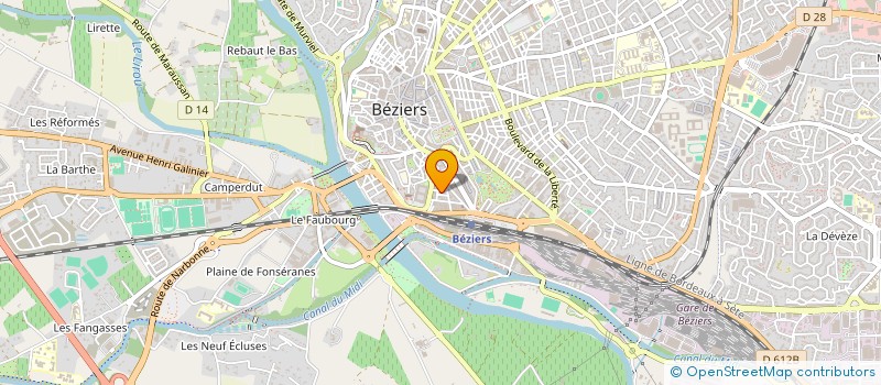 localisation de l'entreprise MADAME MARTINE SAUVAJON à BEZIERS