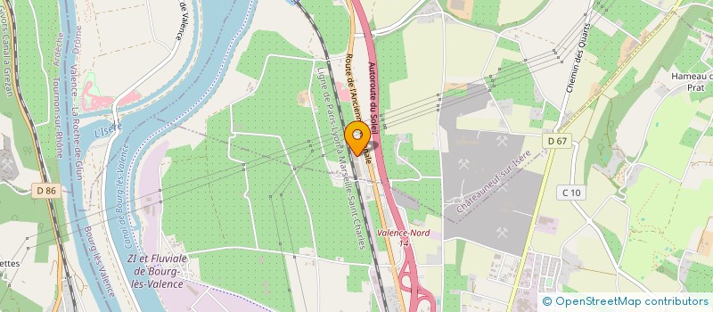 localisation de l'entreprise MADAME MARTINE SAUZON  CHATEAUNEUF-SUR-ISERE