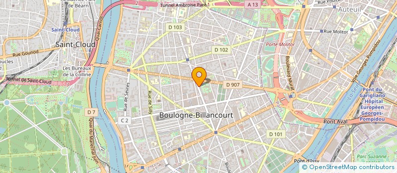 localisation de l'entreprise MADAME MARTINE SCHILTZ à BOULOGNE-BILLANCOURT