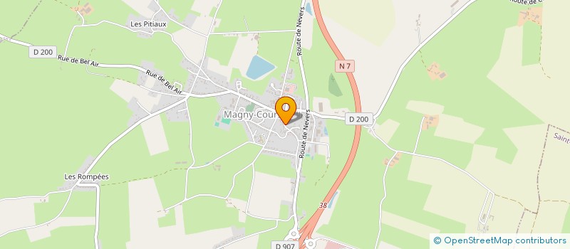 localisation de l'entreprise MADAME MARTINE SEMENCE  MAGNY-COURS