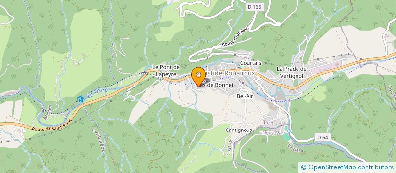 localisation de l'entreprise MADAME MARTINE SENEGAS  LABASTIDE-ROUAIROUX