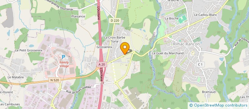 localisation de l'entreprise MADAME MARTINE SENLY à LIMOGES
