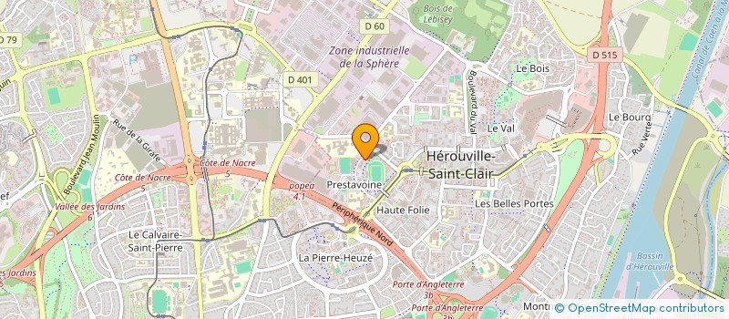 localisation de l'entreprise MADAME MARTINE SERRA  HEROUVILLE-SAINT-CLAIR