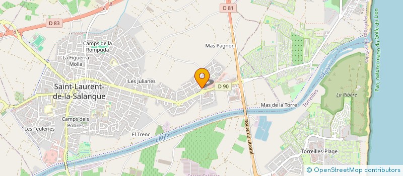 localisation de l'entreprise MADAME MARTINE SERT à SAINT-LAURENT-DE-LA-SALANQUE