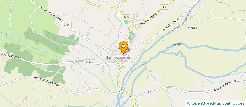 localisation de l'entreprise MADAME MARTINE SIEURAC  LE FOUSSERET