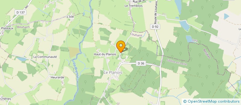 localisation de l'entreprise MADAME MARTINE SIGAUD à LE PLANOIS