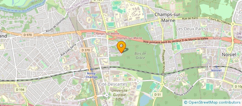 localisation de l'entreprise MADAME MARTINE SIRET  CHAMPS-SUR-MARNE