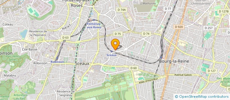 localisation de l'entreprise MADAME MARTINE SITBON à SCEAUX