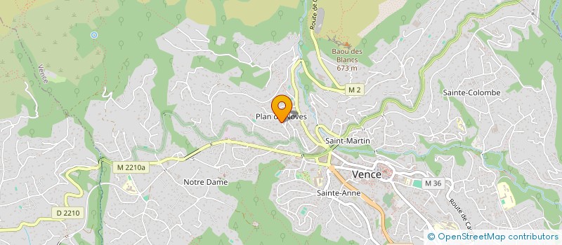 localisation de l'entreprise MADAME MARTINE SONNALLIER à VENCE