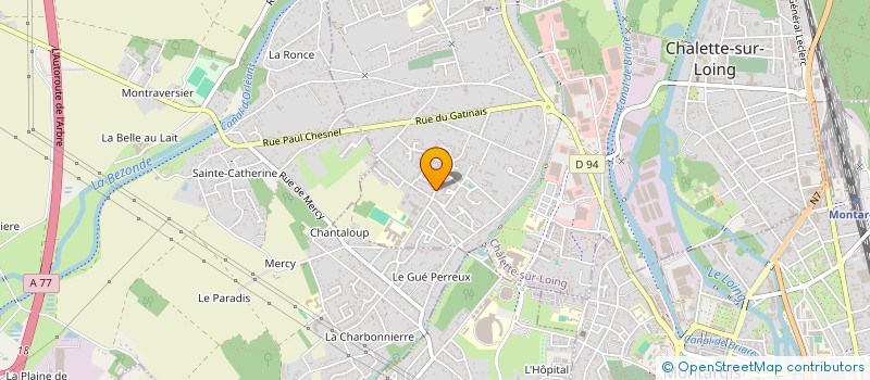localisation de l'entreprise MADAME MARTINE SORBIER à CHALETTE-SUR-LOING
