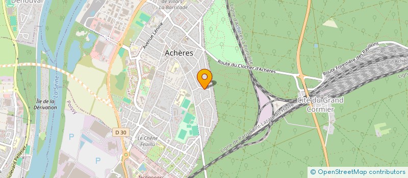 localisation de l'entreprise MADAME MARTINE STANUS  ACHERES