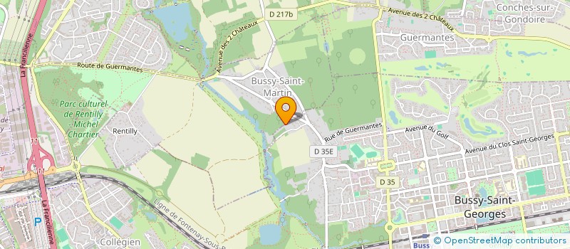 localisation de l'entreprise MADAME MARTINE STEKELOROM  BUSSY-SAINT-GEORGES