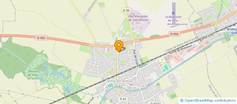 localisation de l'entreprise MADAME MARTINE STIENNE  VITRY-EN-ARTOIS