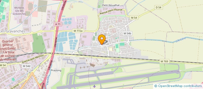 localisation de l'entreprise MADAME MARTINE SUDRE  AULNAT