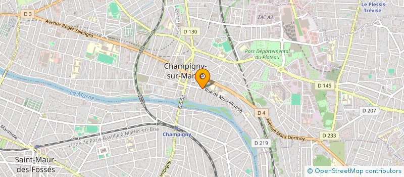 localisation de l'entreprise MADAME MARTINE SURLA à CHAMPIGNY-SUR-MARNE