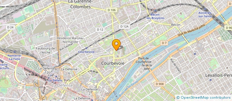 localisation de l'entreprise MADAME MARTINE SUZANNE CHENARD à COURBEVOIE