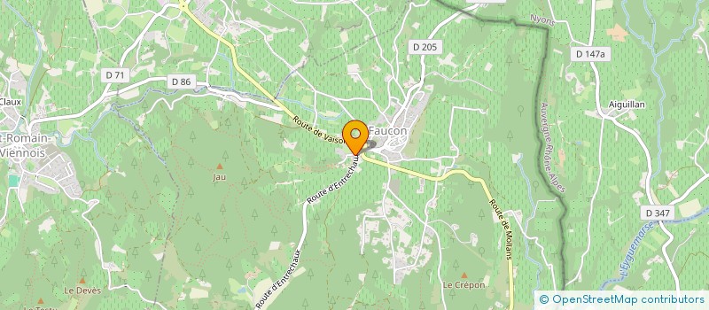 localisation de l'entreprise MADAME MARTINE TASSEZ  FAUCON