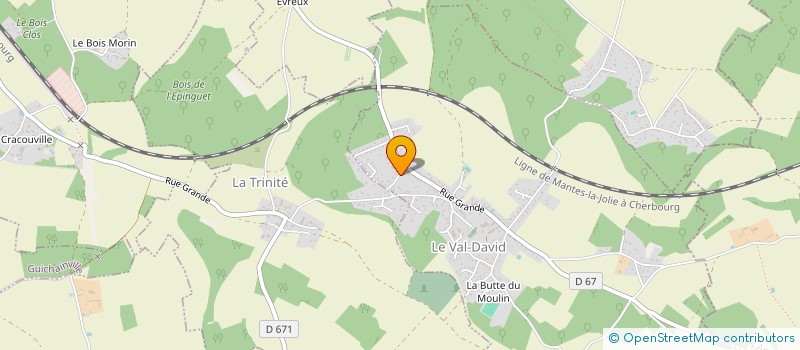 localisation de l'entreprise MADAME MARTINE TAVARES  LE VAL-DAVID