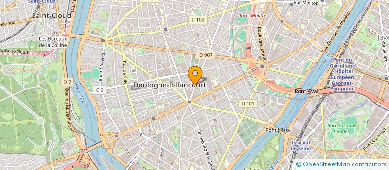 localisation de l'entreprise MADAME MARTINE TEBOUL à BOULOGNE-BILLANCOURT