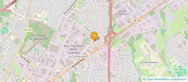 localisation de l'entreprise MADAME MARTINE TESSON  CARQUEFOU