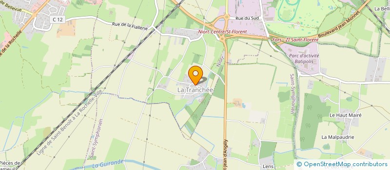 localisation de l'entreprise MADAME MARTINE THEBAULT à NIORT