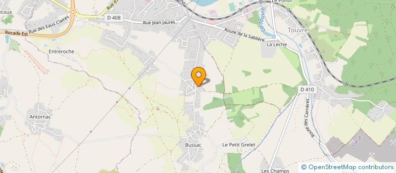 localisation de l'entreprise MADAME MARTINE THOMAS  MAGNAC-SUR-TOUVRE