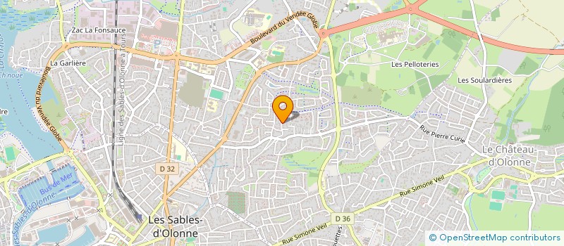 localisation de l'entreprise MADAME MARTINE TISSERAND à LES SABLES D'OLONNE