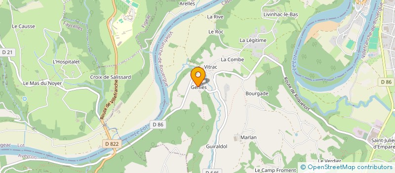 localisation de l'entreprise MADAME MARTINE TRAPY  CAPDENAC-GARE