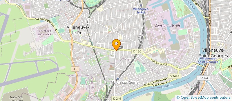 localisation de l'entreprise MADAME MARTINE TRICHOT  VILLENEUVE-LE-ROI