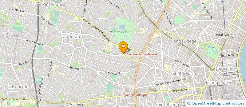 localisation de l'entreprise MADAME MARTINE TRILLE à BORDEAUX