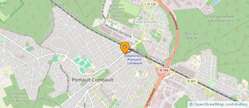 localisation de l'entreprise MADAME MARTINE TRING à PONTAULT-COMBAULT