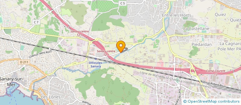 localisation de l'entreprise MADAME MARTINE TROUILLET  OLLIOULES