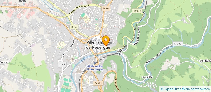 localisation de l'entreprise MADAME MARTINE TYRIAUX à VILLEFRANCHE-DE-ROUERGUE