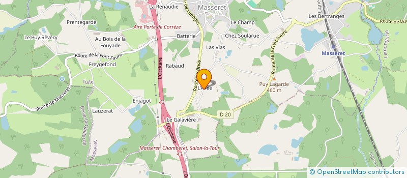 localisation de l'entreprise MADAME MARTINE VACHERIE  SALON-LA-TOUR