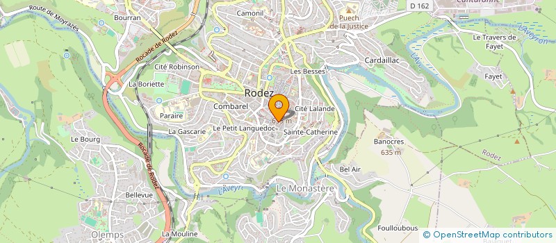localisation de l'entreprise MADAME MARTINE VALADIER à RODEZ