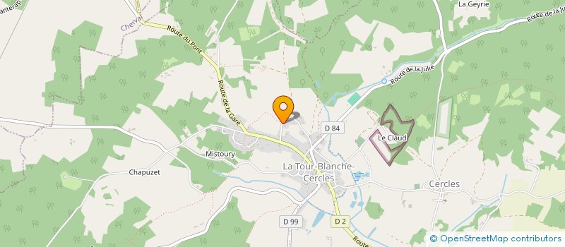 localisation de l'entreprise MADAME MARTINE VALLADE à LA CHAPELLE GRESIGNAC