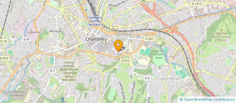 localisation de l'entreprise MADAME MARTINE VALLIERE  CHAMBERY