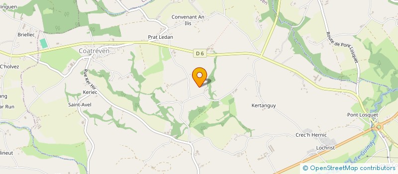 localisation de l'entreprise MADAME MARTINE VAN EYNDE  COATREVEN