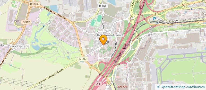 localisation de l'entreprise MADAME MARTINE VAN WORMHOUDT  ROISSY-EN-FRANCE