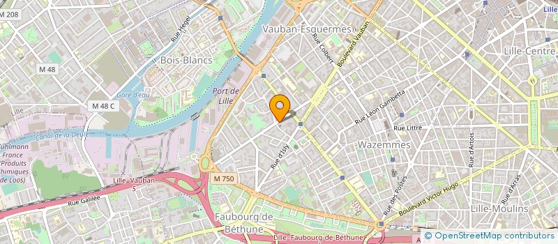 localisation de l'entreprise MADAME MARTINE VANBIERVLIET à LILLE