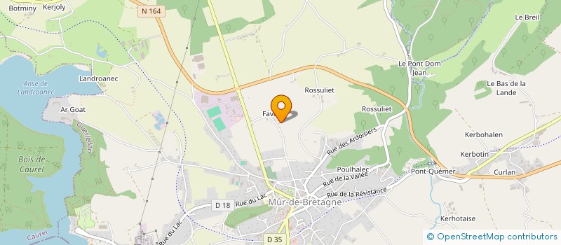 localisation de l'entreprise MADAME MARTINE VANDERWEE  GUERLEDAN