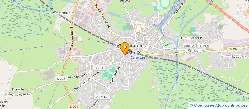 localisation de l'entreprise MADAME MARTINE VANDEVELDE  CARENTAN-LES-MARAIS