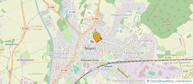 localisation de l'entreprise MADAME MARTINE VASSEUR  NOYON