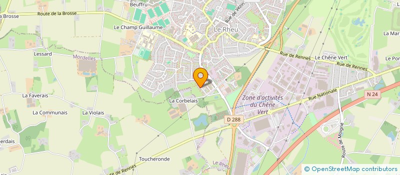 localisation de l'entreprise MADAME MARTINE VASSEUR  LE RHEU