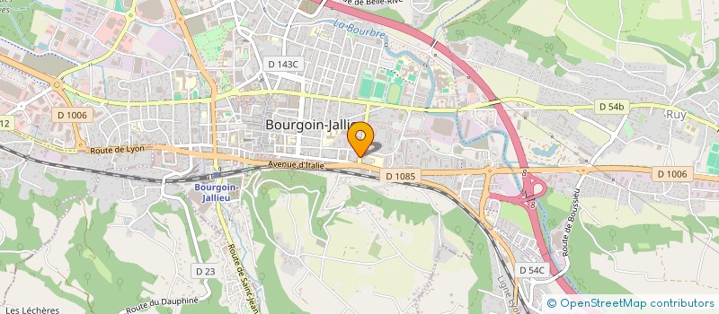 localisation de l'entreprise MADAME MARTINE VERAT  BOURGOIN-JALLIEU