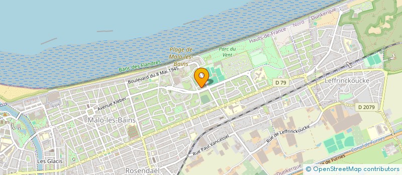localisation de l'entreprise MADAME MARTINE VERBAUWEM à DUNKERQUE