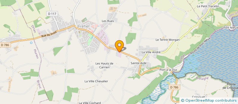 localisation de l'entreprise MADAME MARTINE VERGER à FREHEL