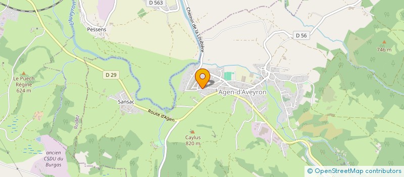 localisation de l'entreprise MADAME MARTINE VEROL  AGEN-D'AVEYRON