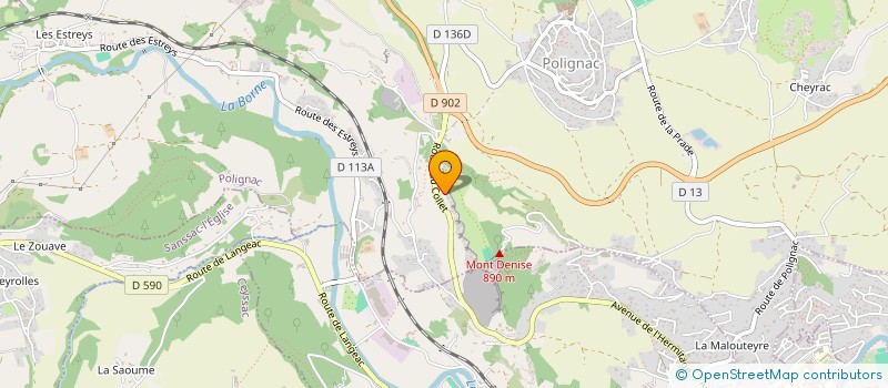 localisation de l'entreprise MADAME MARTINE VIALATTE à POLIGNAC